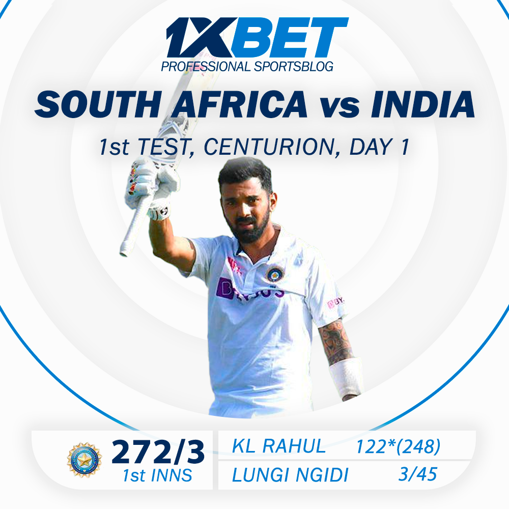 India vs South Africa 1st Test:  KL Rahul ton helps INDIA to end day at 272/3