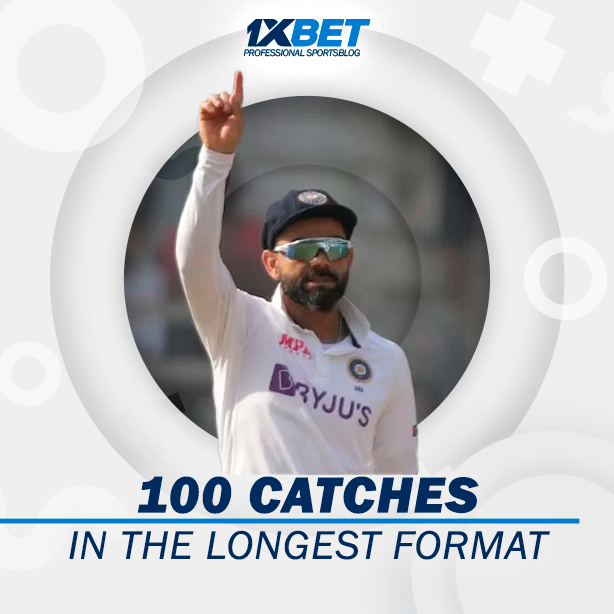 100 catches in the longest format