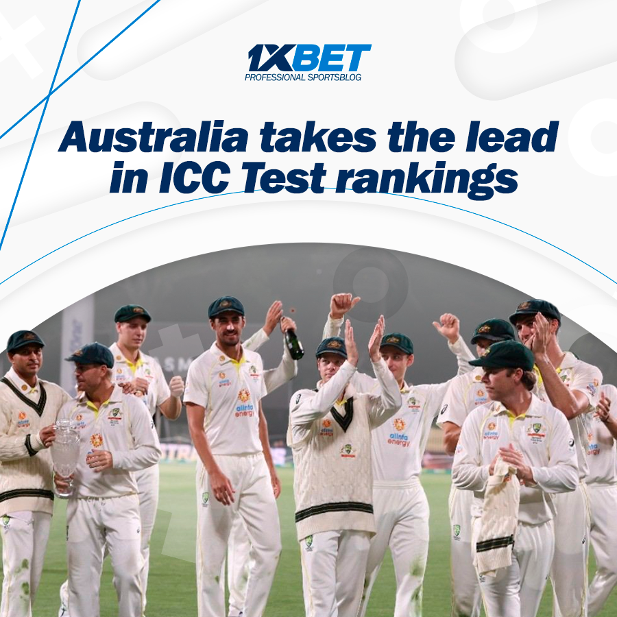 Australia takes the lead in ICC Test rankings