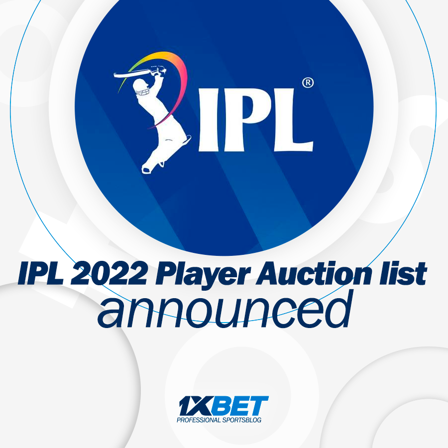 IPL 2022 Player Auction List announced