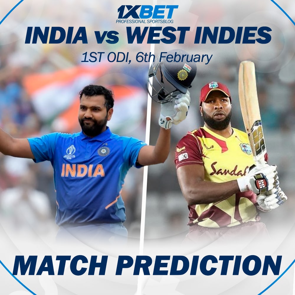 MATCH PREDICTION: IND vs WI, 1ST ODI