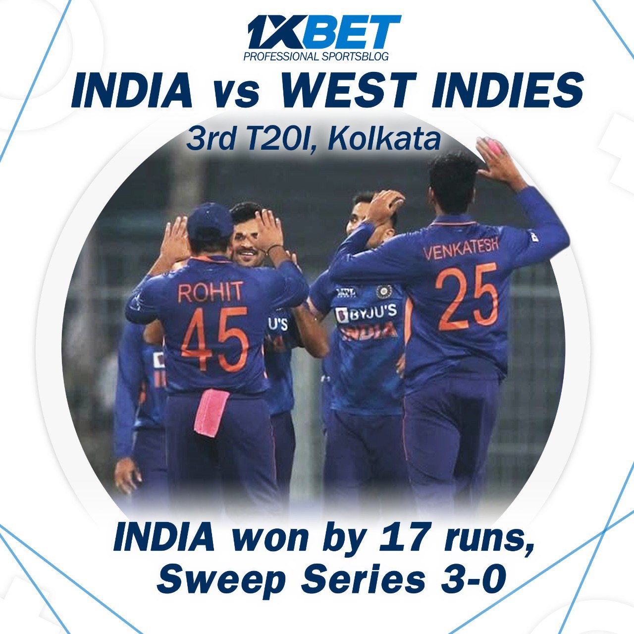 India vs West Indies, 3rd T20I: India won by 17 runs