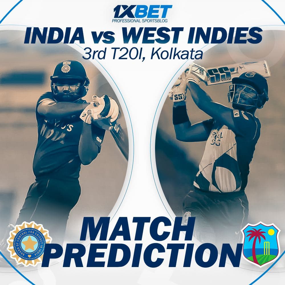 MATCH PREDICTION:  IND vs WI, 3rd T20I