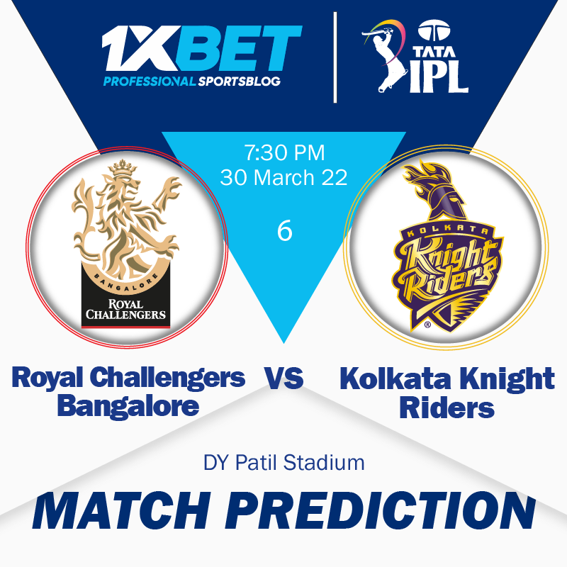 IPL MATCH PREDICTION: Royal Challengers Bangalore vs Kolkata Knight Riders