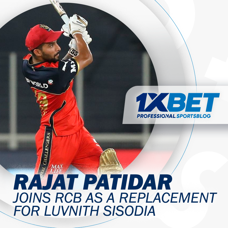 Rajat Patidar joins RCB as a replacement for Luvnith Sisodia