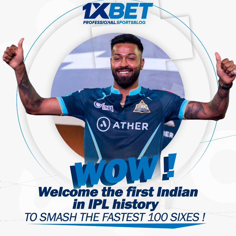 IPL 2022: Hardik Pandya became the fastest Indian to smash 100 sixes