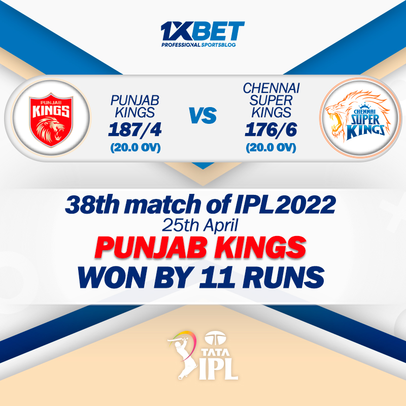 38th match, PBKS vs CSK, IPL 2022: Punjab Kings won by 11 runs