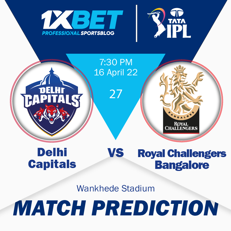 IPL MATCH PREDICTION: Delhi Capitals vs Royal Challengers Bangalore, match 27