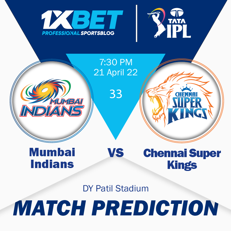 IPL MATCH PREDICTION: Mumbai Indians vs Chennai Super Kings, match 33
