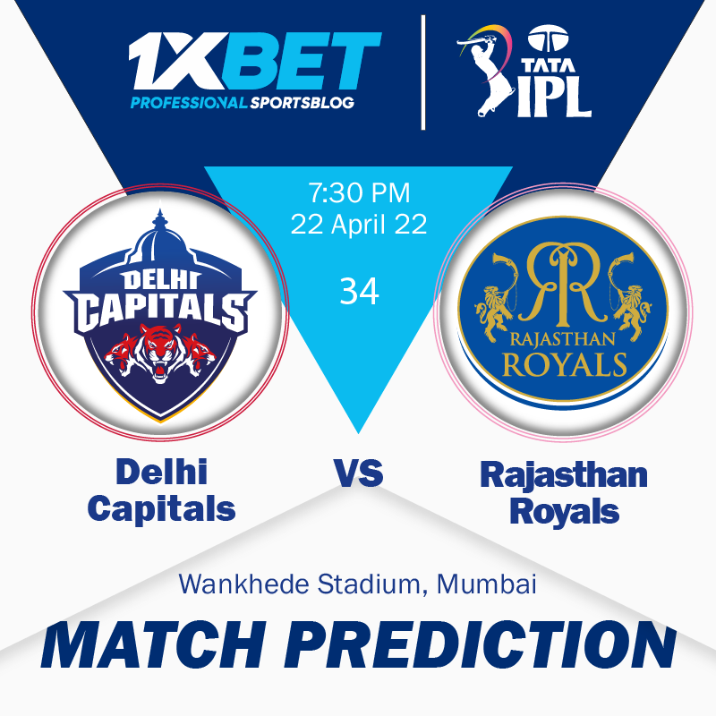 IPL MATCH PREDICTION: Delhi Capitals vs Rajasthan Royals, match 34