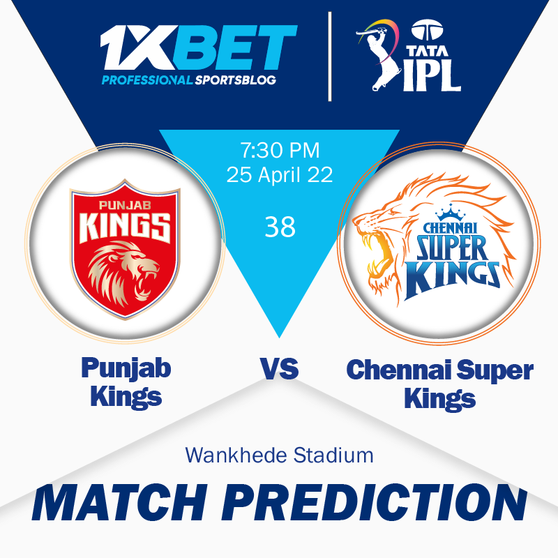 IPL MATCH PREDICTION: Punjab Kings vs Chennai Super Kings, match 38