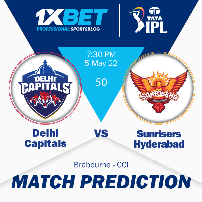 IPL MATCH PREDICTION: Delhi Capitals vs Sunrisers Hyderabad, match 50
