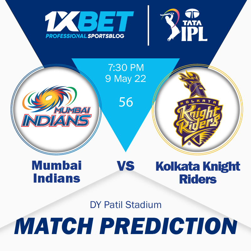 IPL 2022: Mumbai Indians vs Kolkata Knight Riders, match 56