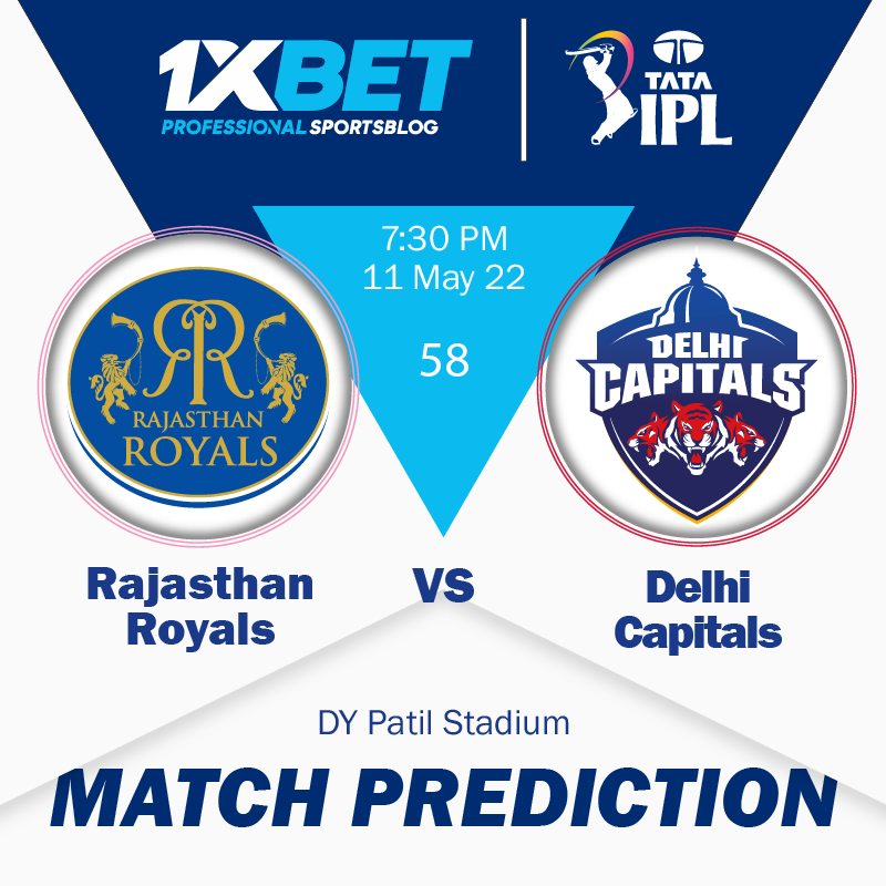 IPL MATCH PREDICTION: Rajasthan Royals vs Delhi Capitals, match 58