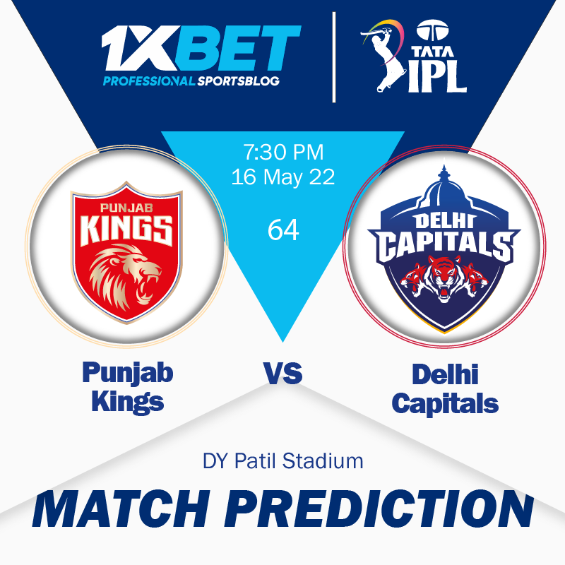 IPL MATCH PREDICTION: Punjab Kings vs Delhi Capitals, match 64
