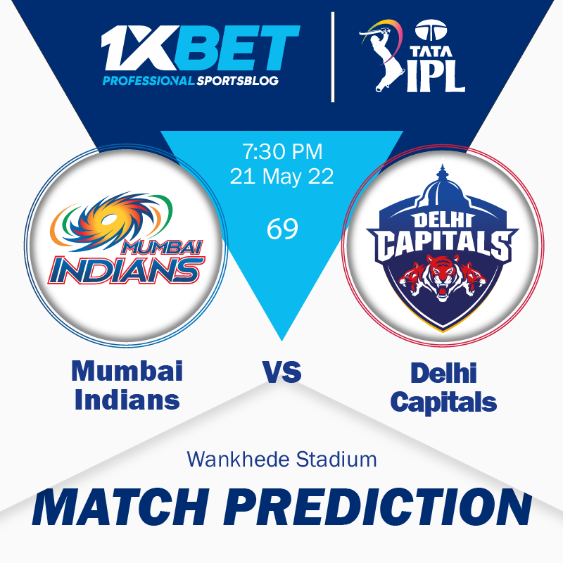 IPL MATCH PREDICTION: Mumbai Indians vs Delhi Capitals, match 69