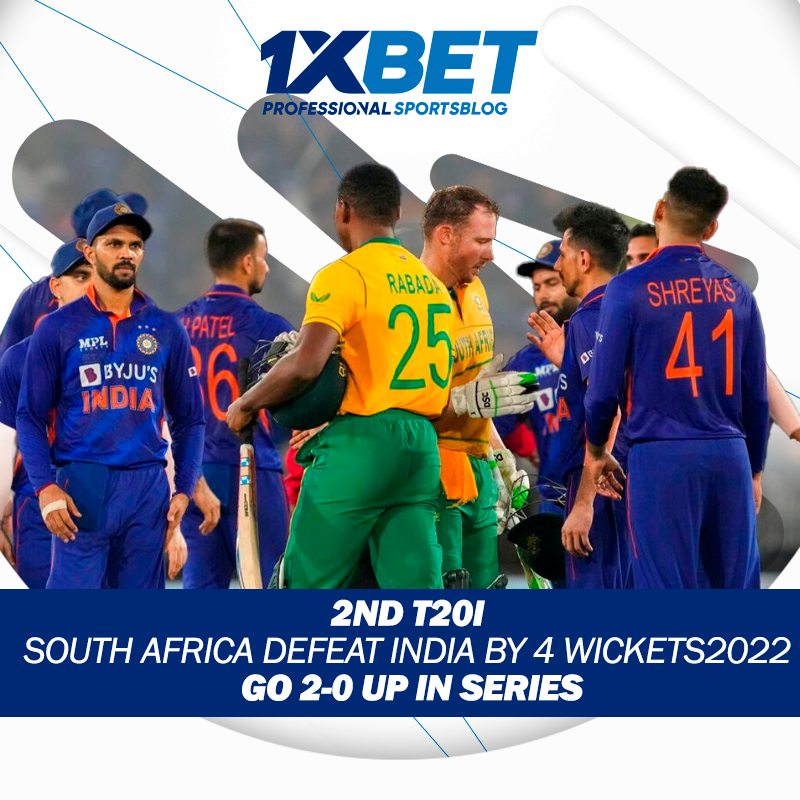 2nd T20I series, South Africa won by 4 wickets