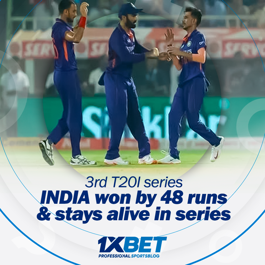 3rd T20I series, India won by 48 runs