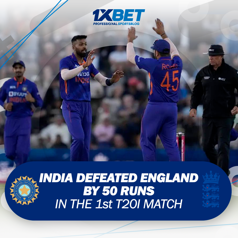 INDIA DEFEATED ENGLAND IN THE 1st T20I MATCH