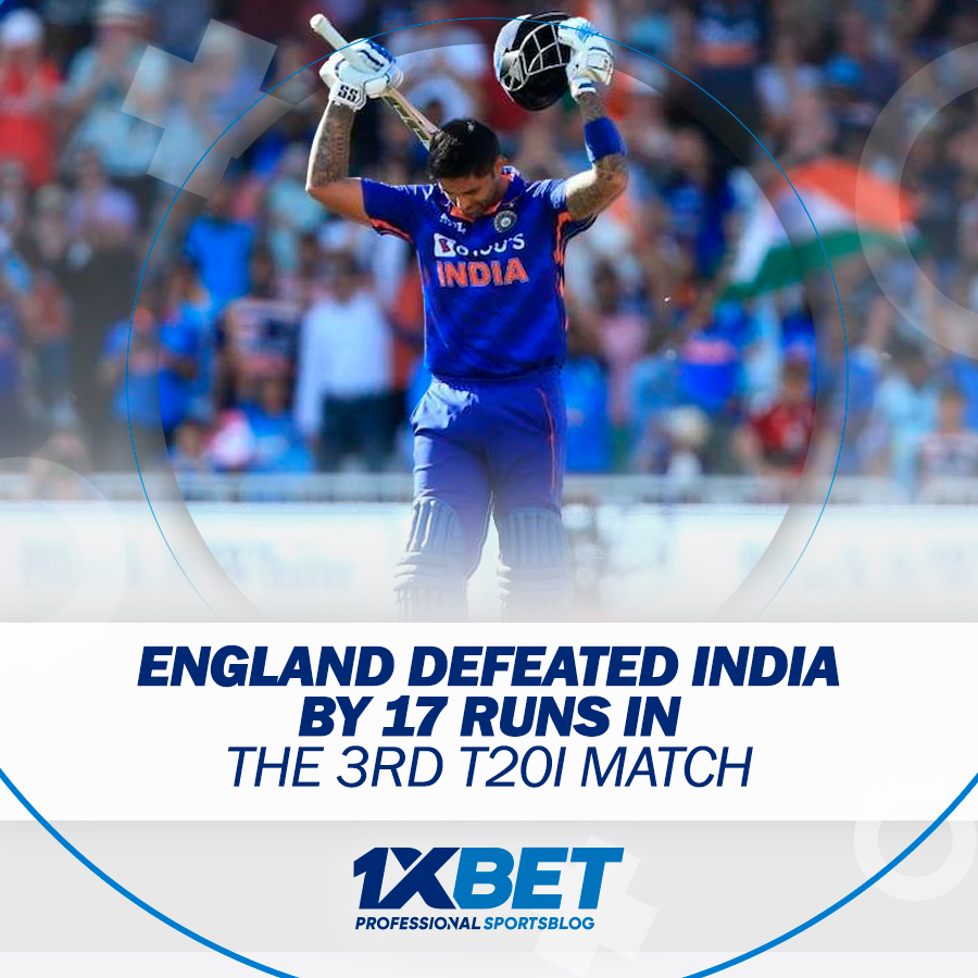 ENGLAND DEFEATED INDIA IN THE 3rd T20I MATCH