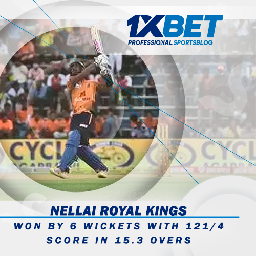 NELLAI ROYAL KINGS WON BY 6 WICKETS WITH 121/4 SCORE