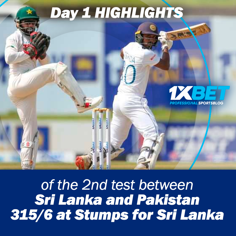 Day 1 highlights of the 2nd test between Sri Lanka and Pakistan