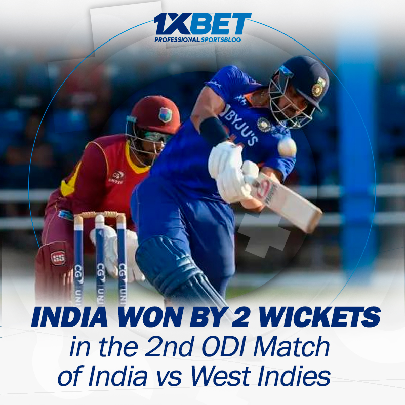 India won by 2 wickets in the 2nd ODI Match