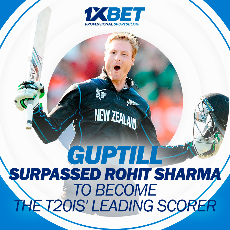 Guptill became the T20Is' leading scorer