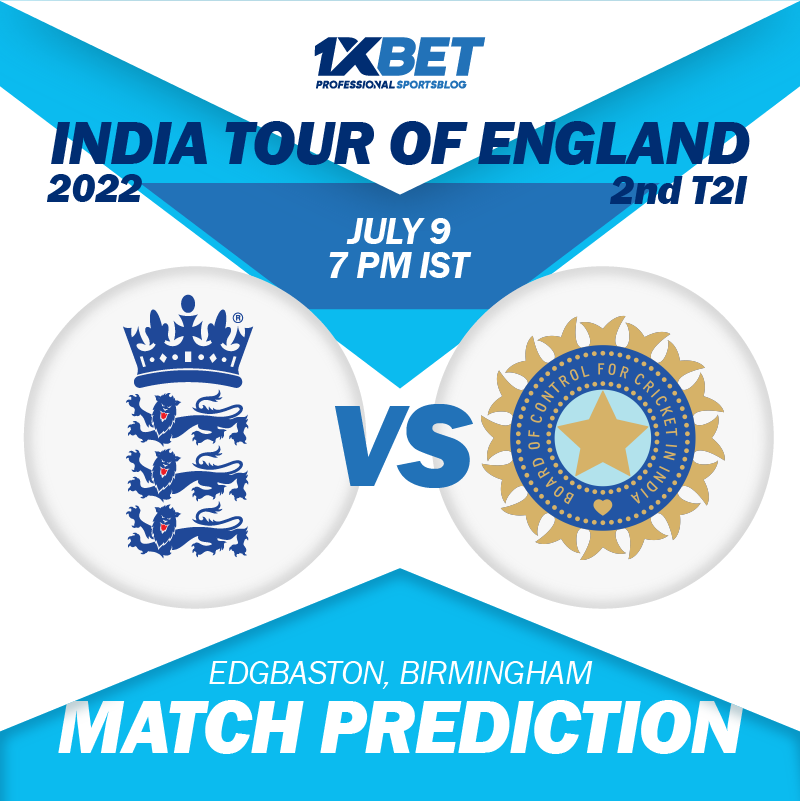 INDIA VS ENGLAND, 2nd T20I MATCH PREDICTION