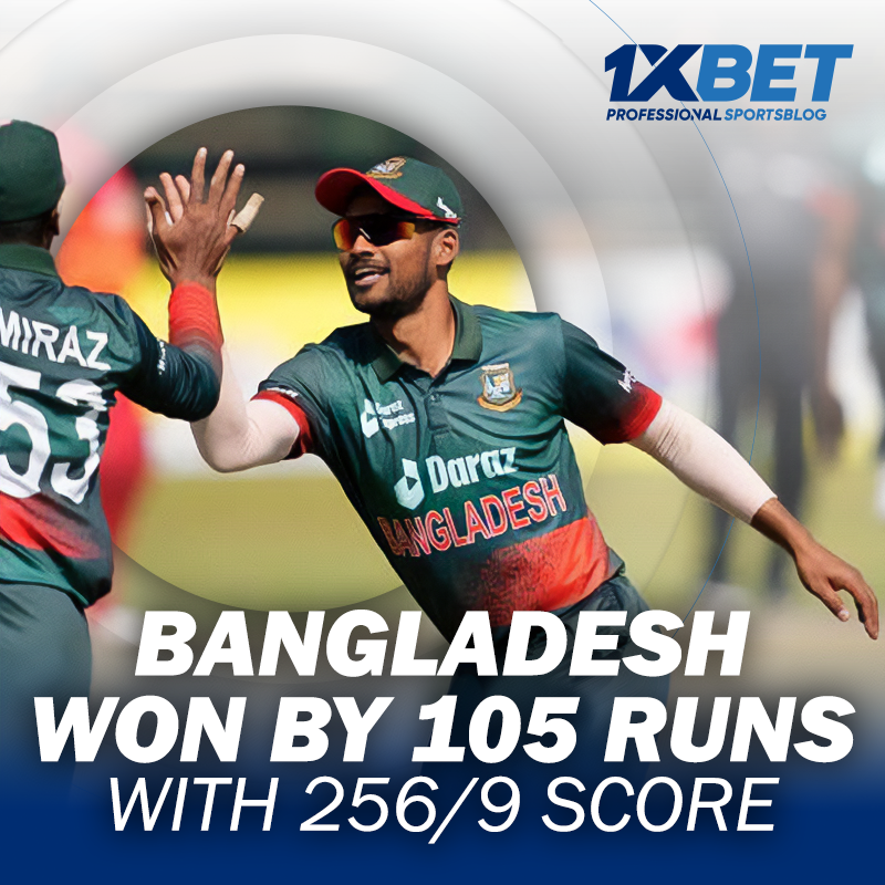 Bangladesh won with 256/9 score
