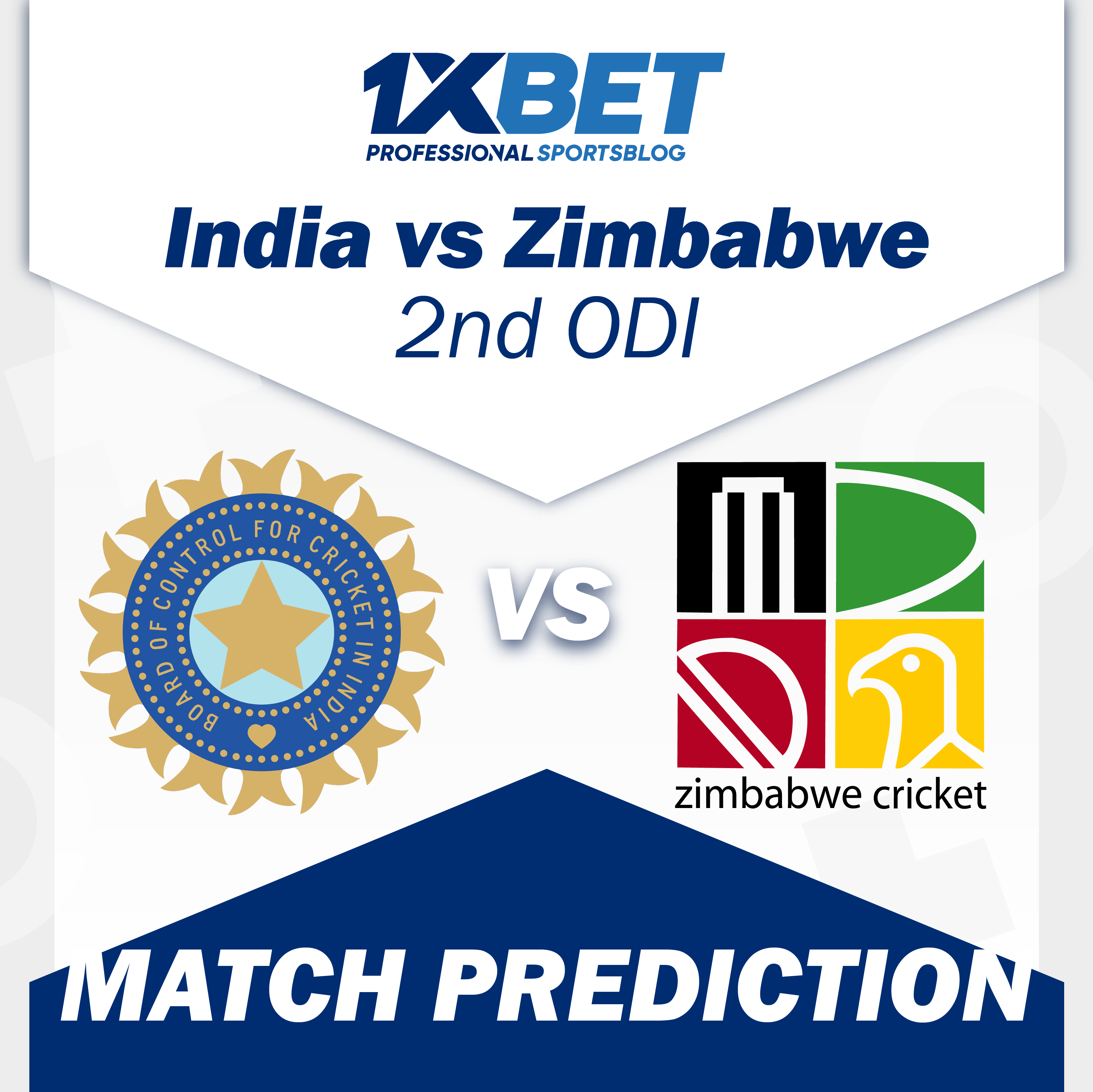 India vs Zimbabwe, 2nd ODI Match Prediction