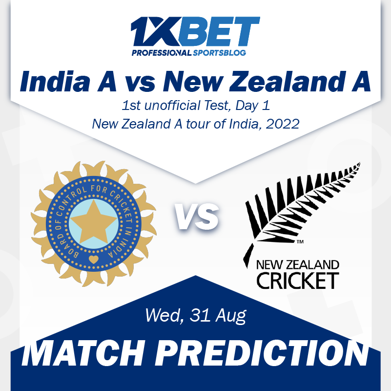 India A vs New Zealand A, 1st Test, Day 1 Match Prediction