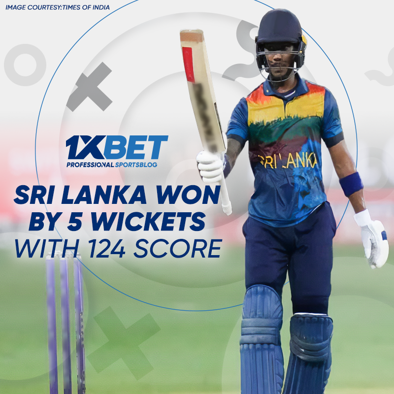 Sri Lanka won with 124 score