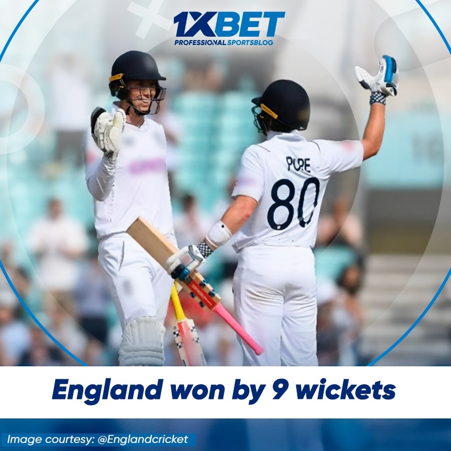 England won by 9 wickets