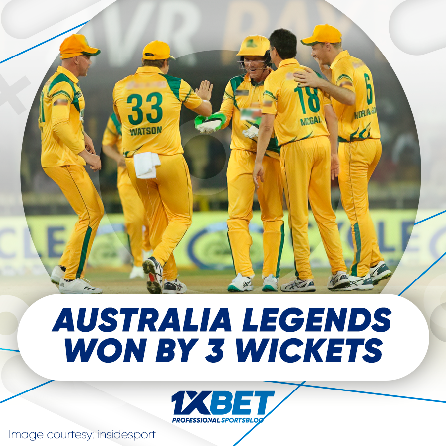 Australia Legends won by 3 wickets