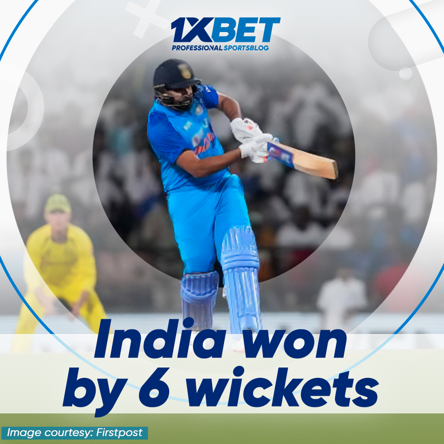 India won by 6 wickets