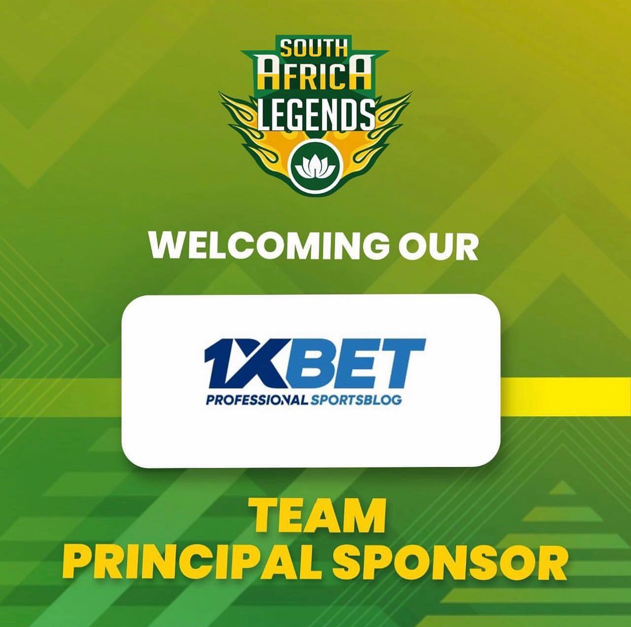 1xBet Sportsblog became a principal sponsor of South Africa Legends