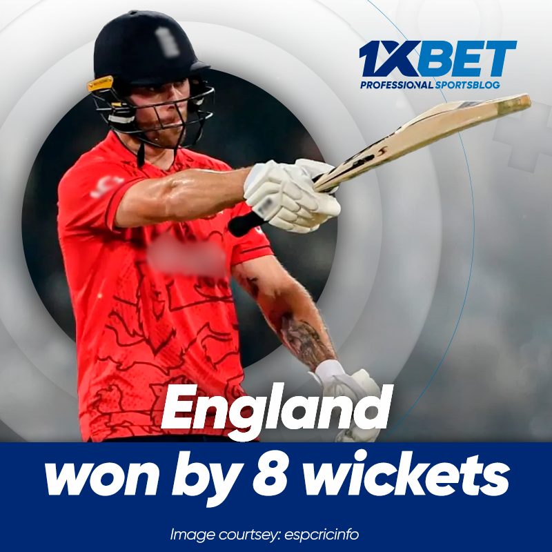 England won by 8 wickets