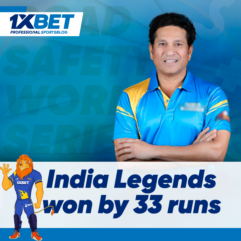 India Legends won by 33 runs