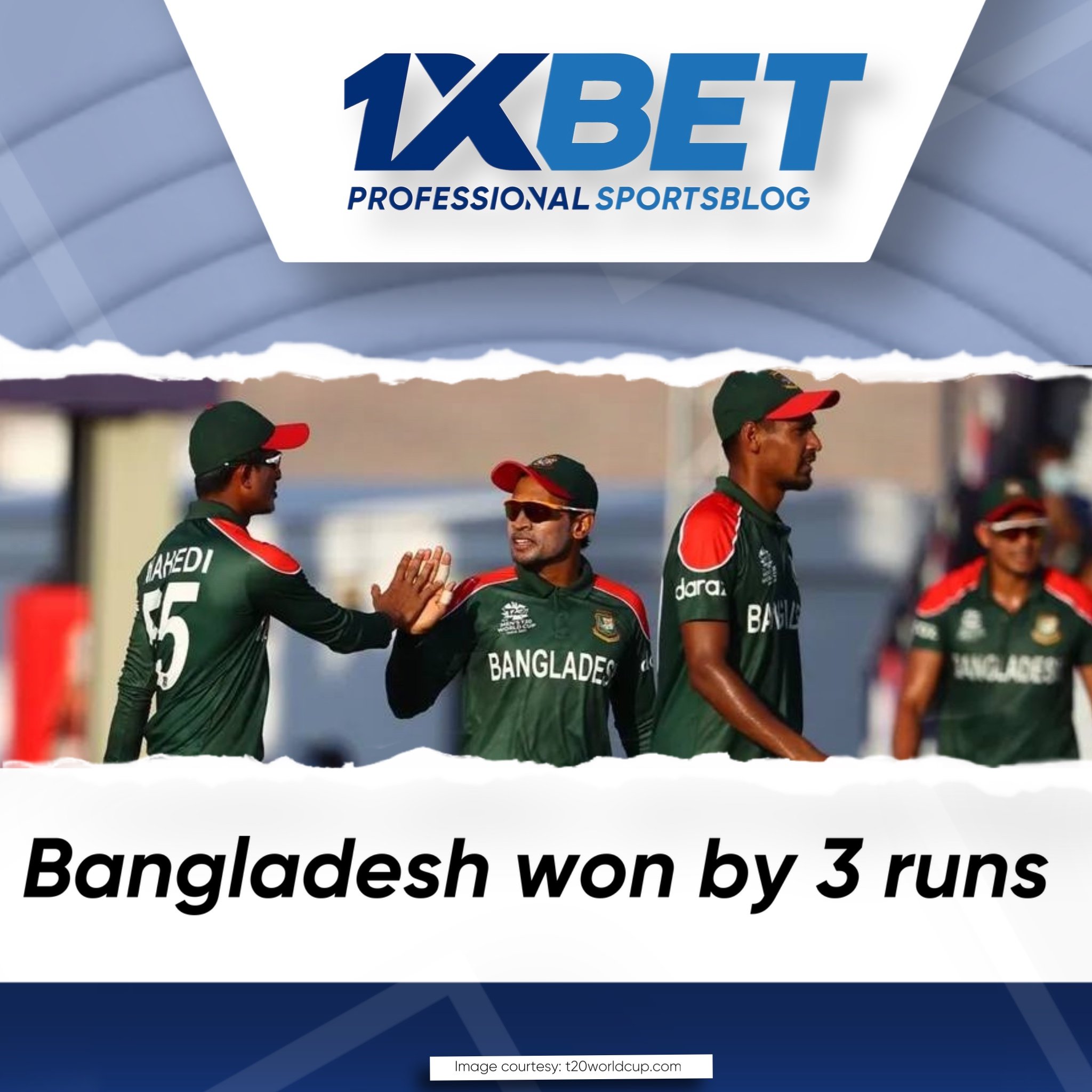 Bangladesh won by 3 runs
