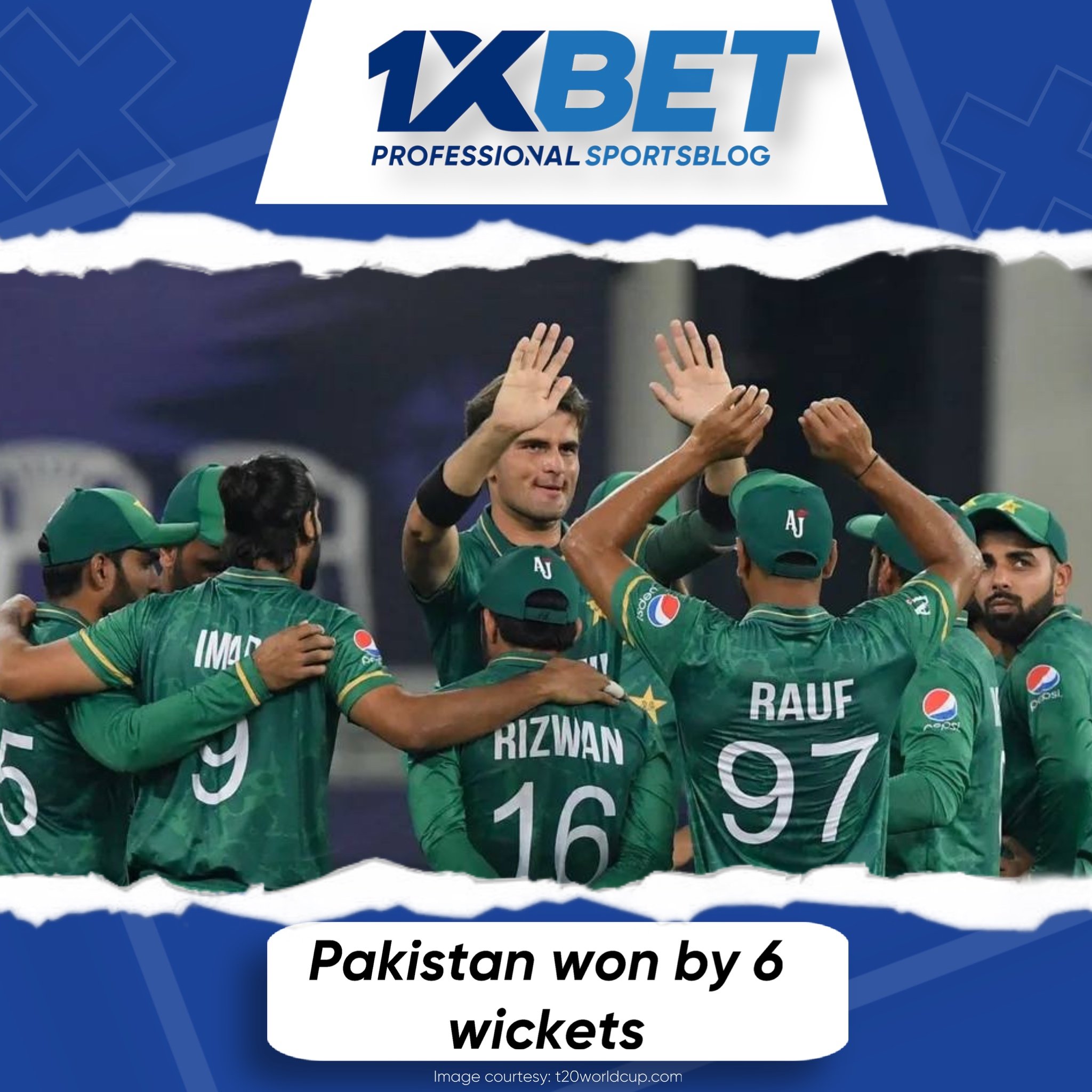 Pakistan won by 6 wickets