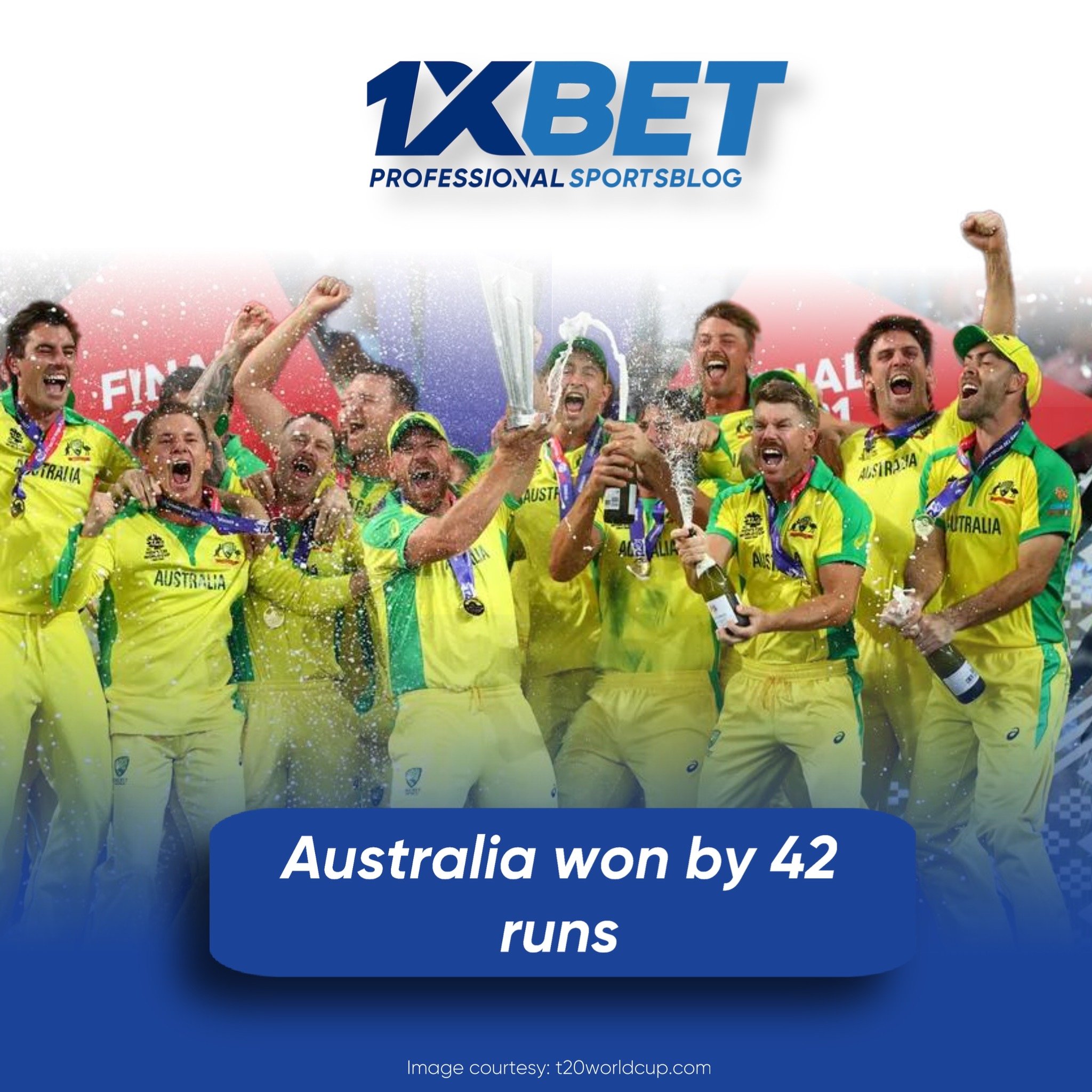 Australia won by 42 runs