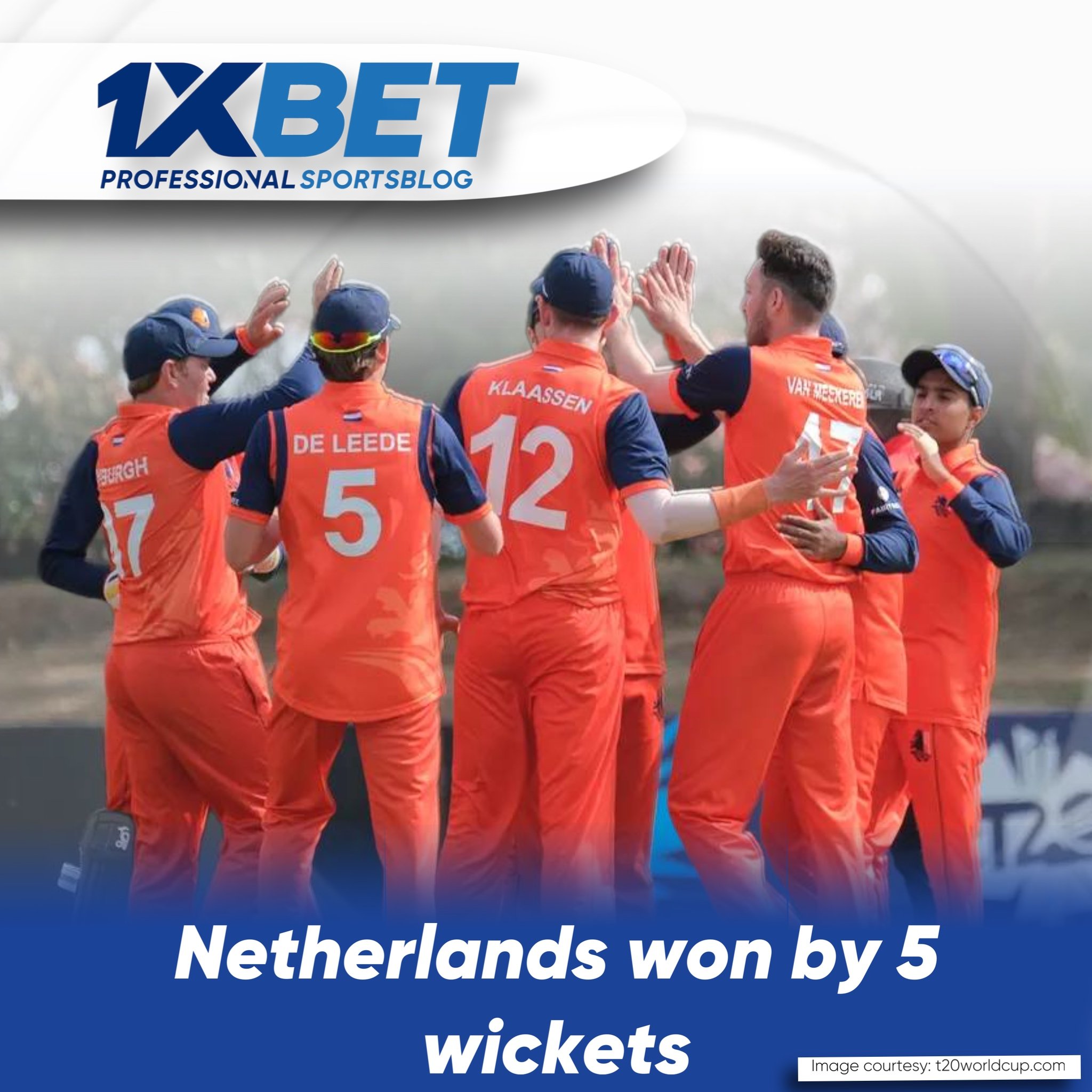 Netherlands won by 5 wickets