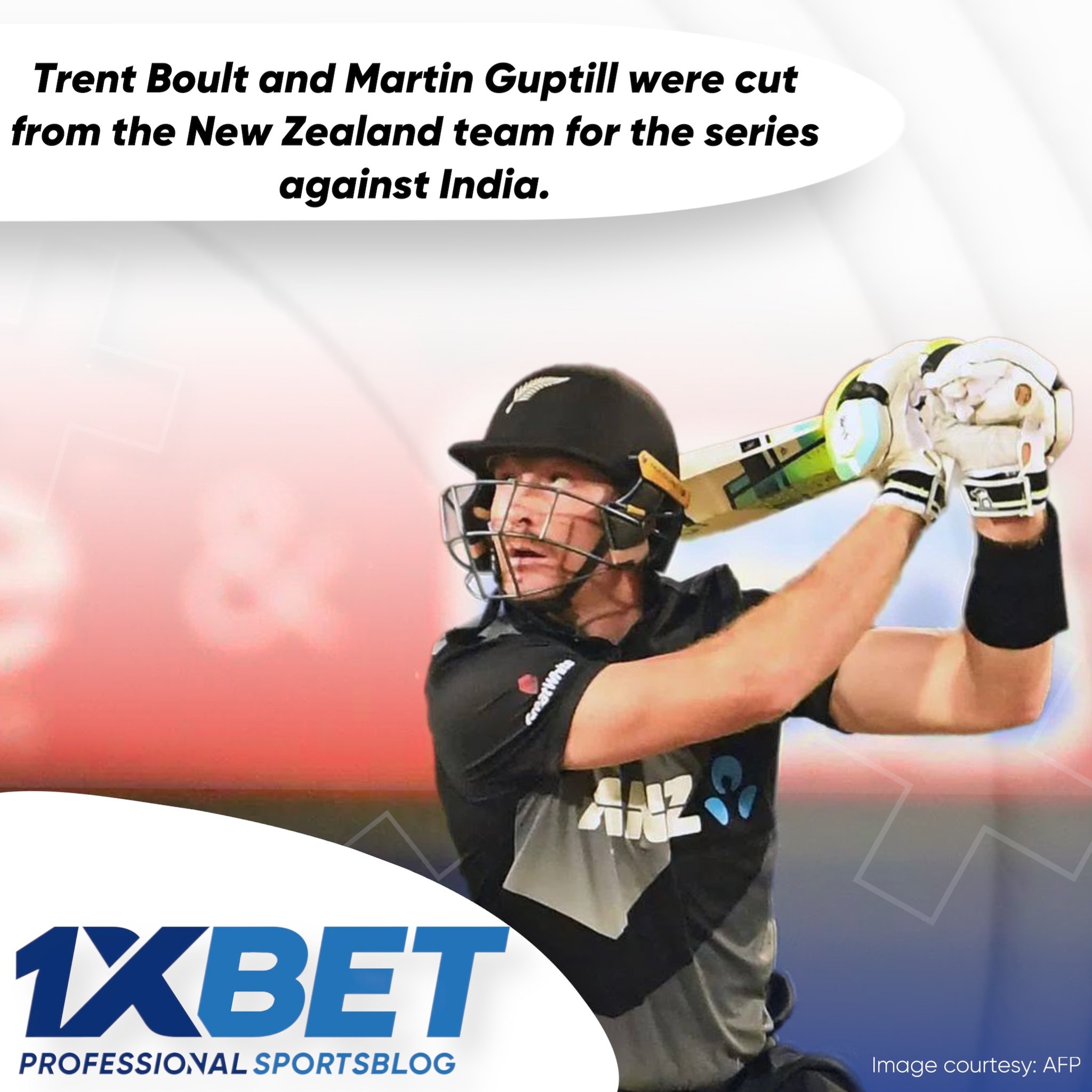 Trent Boult and Martin Guptill were cut from the New Zealand team for the series against India.