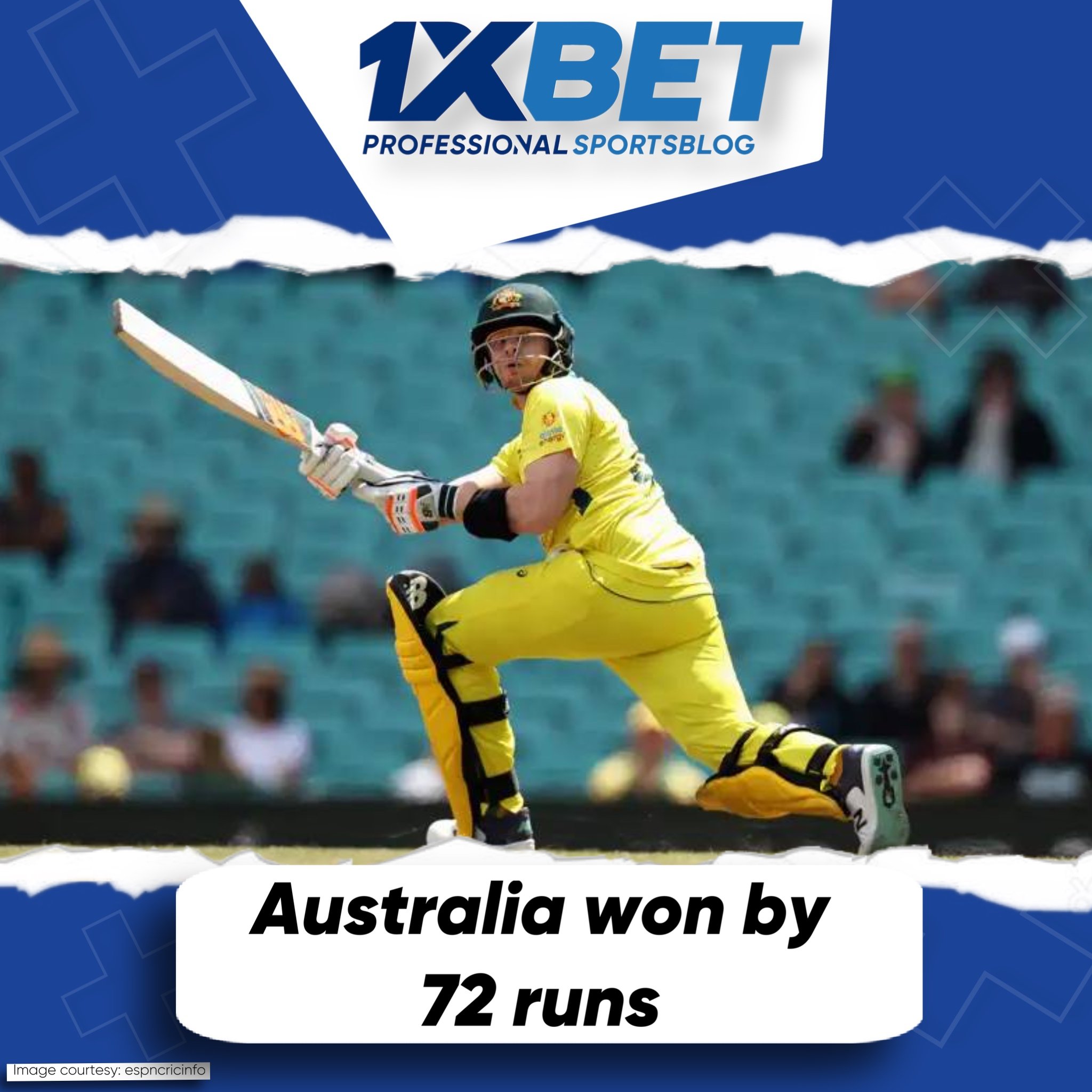 Australia won by 72 runs