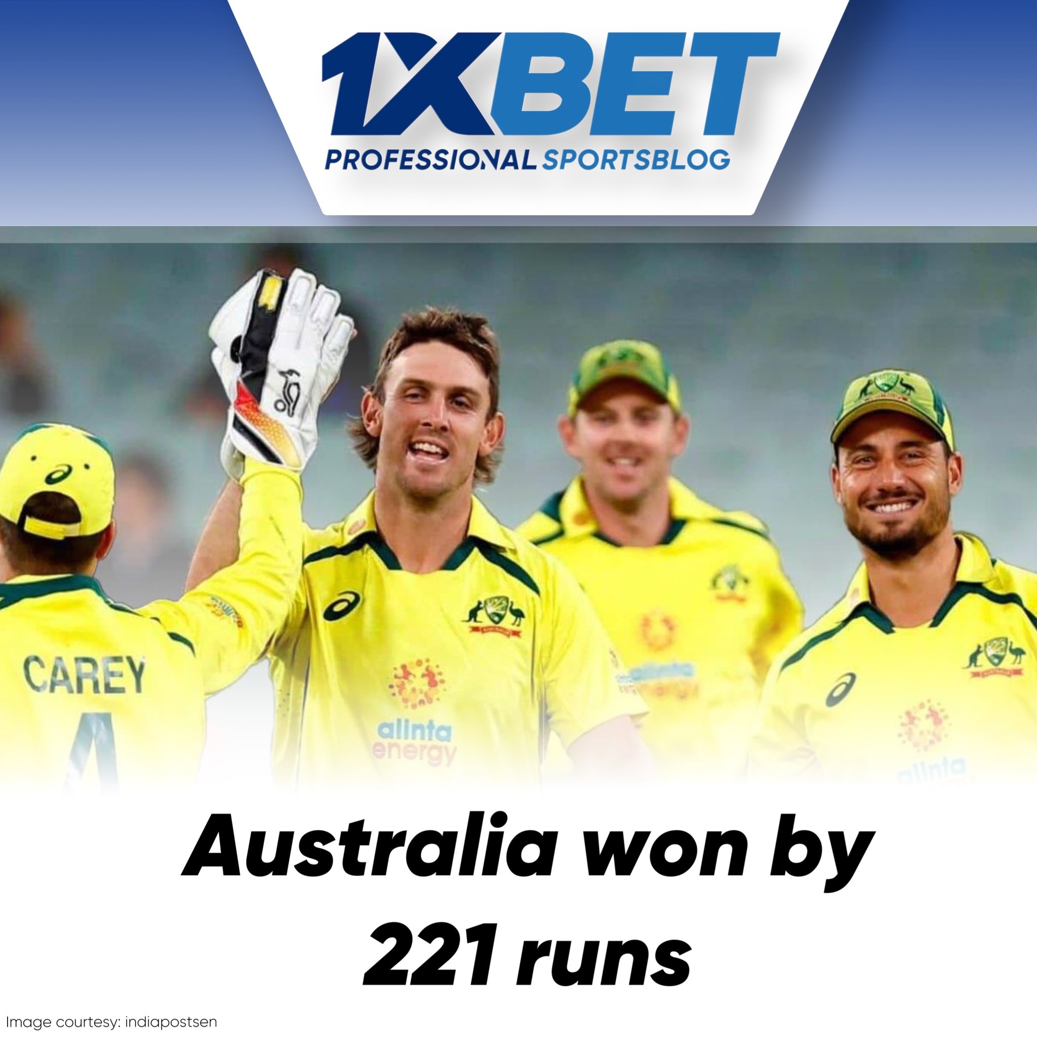 Australia won by 221 runs