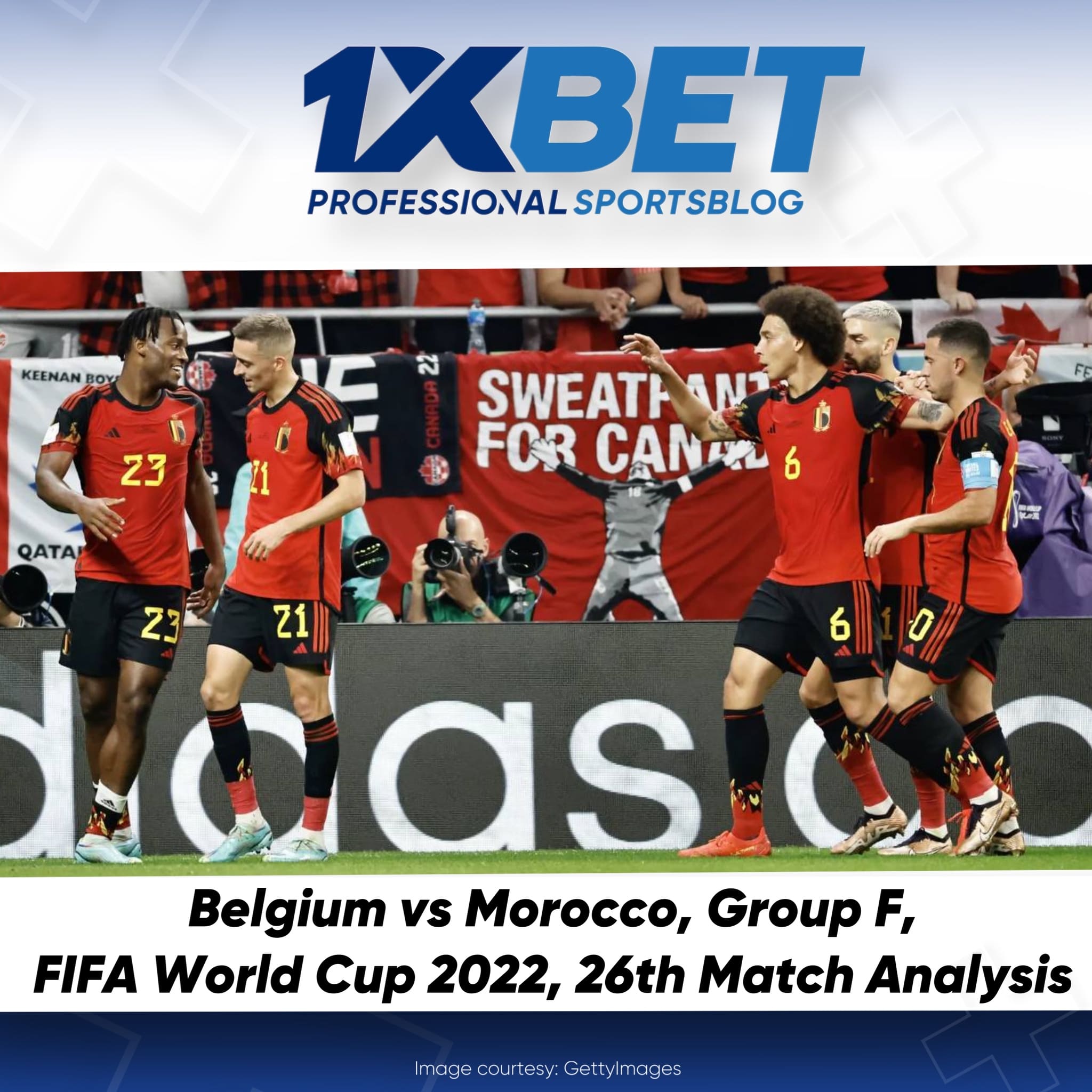 Belgium vs Morocco, Group F, FIFA World Cup 2022, 26th Match Analysis