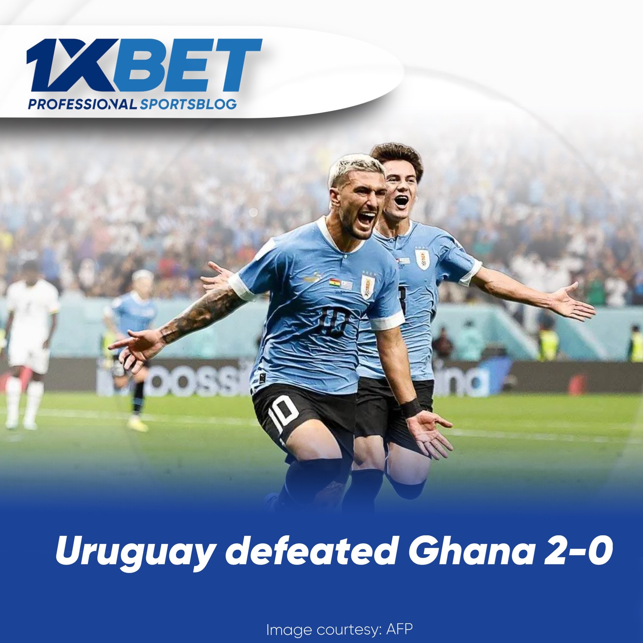 Uruguay defeated Ghana 2-0