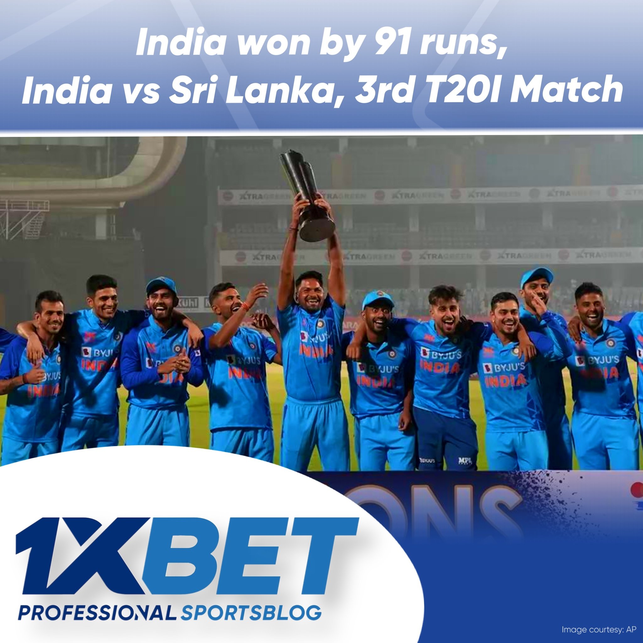 India won by 91 runs