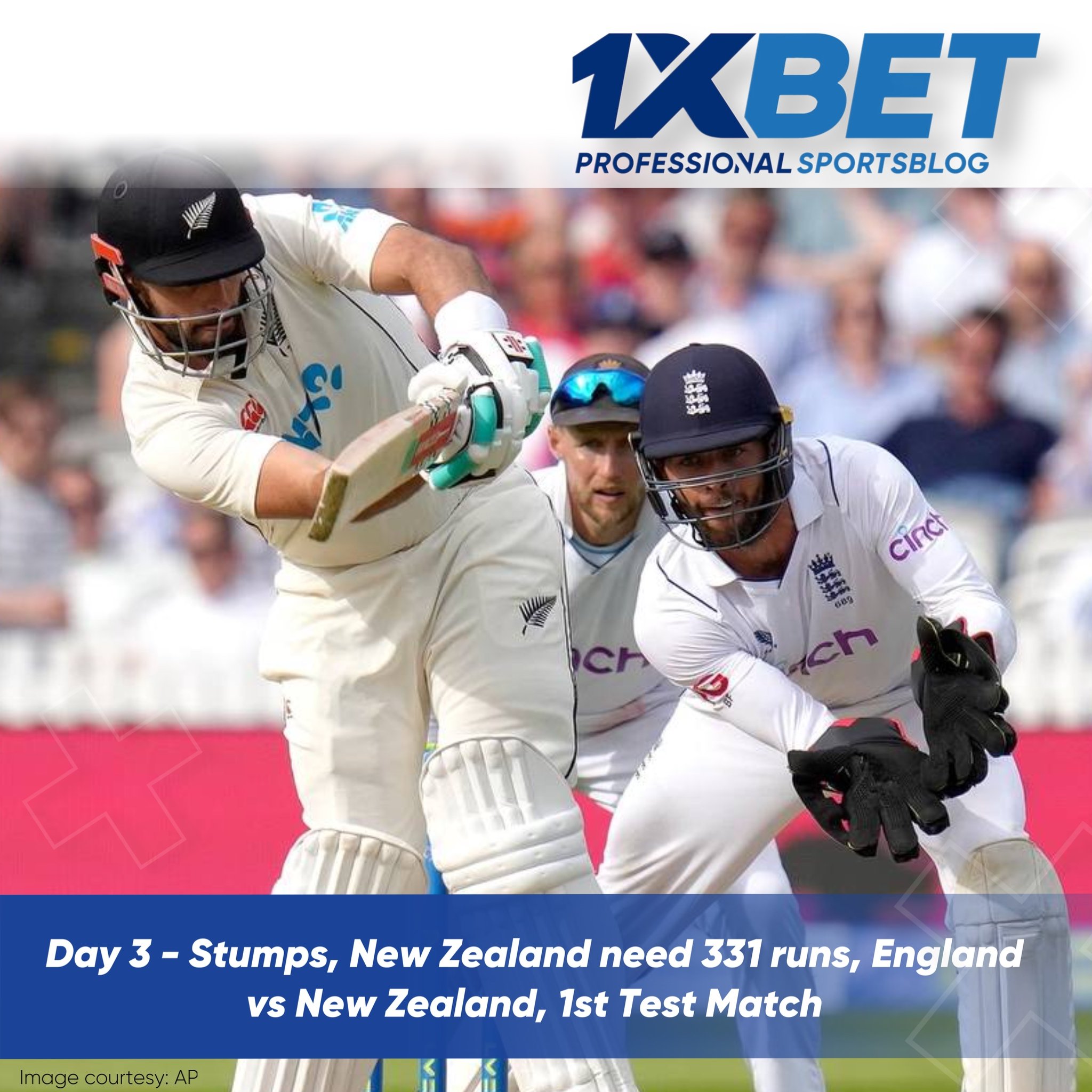Day 3 - Stumps, New Zealand need 331 runs